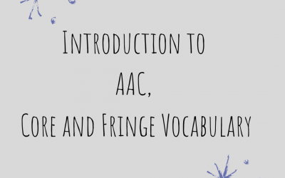 Introduction to AAC, Core & Fringe Vocabulary