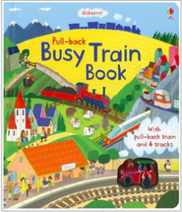 image of the front cover of the "Busy Train Book"