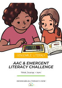 cover photo of the AAC & Emergent Literacy Challenge